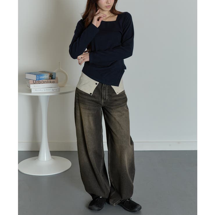 カーブワイドデニムパンツ | VIVID LADY | 詳細画像44 