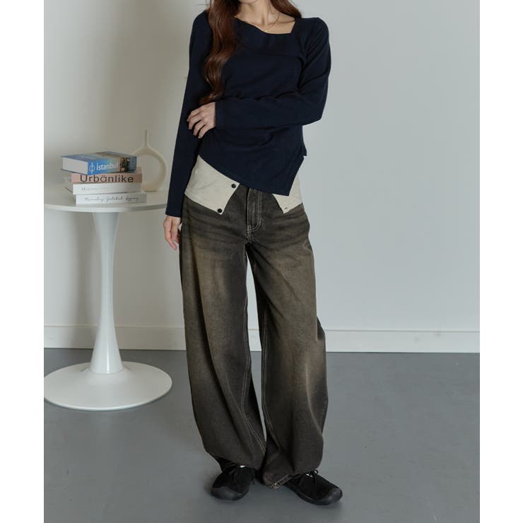 カーブワイドデニムパンツ | VIVID LADY | 詳細画像45 