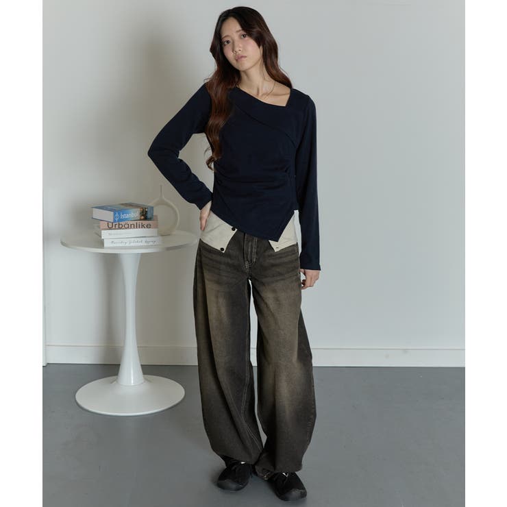 カーブワイドデニムパンツ | VIVID LADY | 詳細画像46 