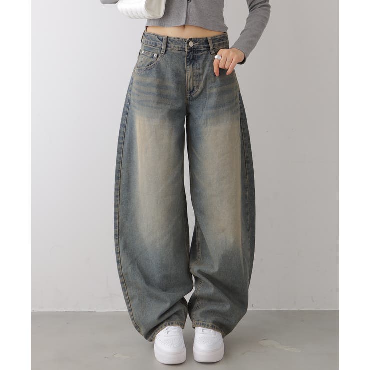 カーブワイドデニムパンツ | VIVID LADY | 詳細画像1 