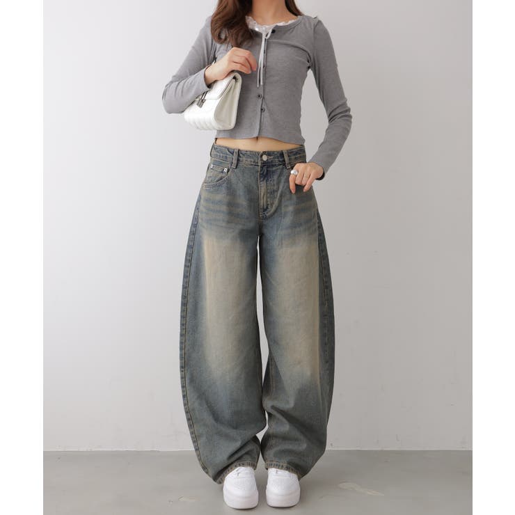 カーブワイドデニムパンツ | VIVID LADY | 詳細画像2 