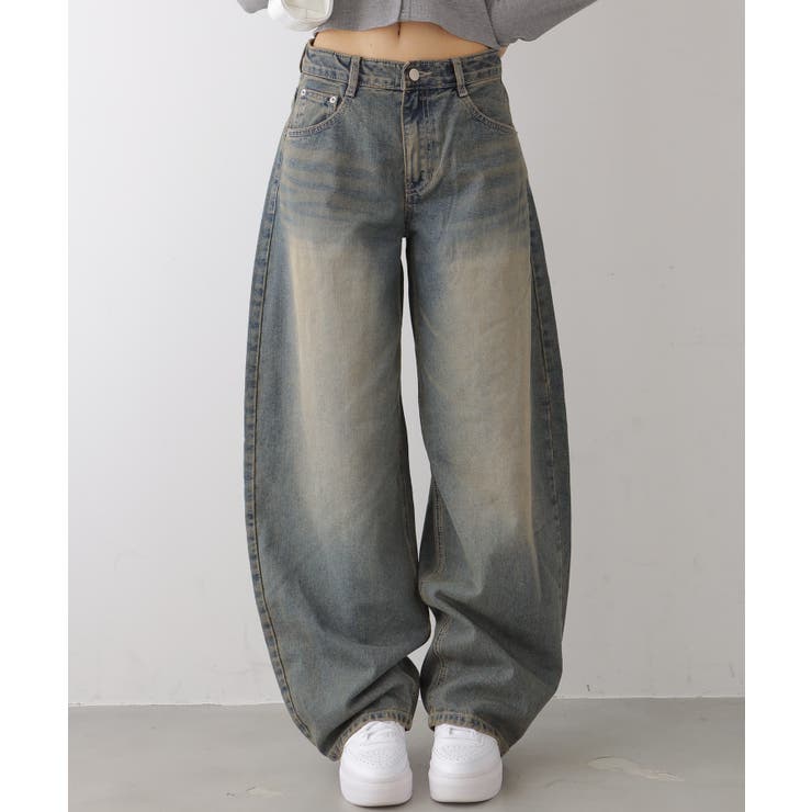 カーブワイドデニムパンツ | VIVID LADY | 詳細画像4 