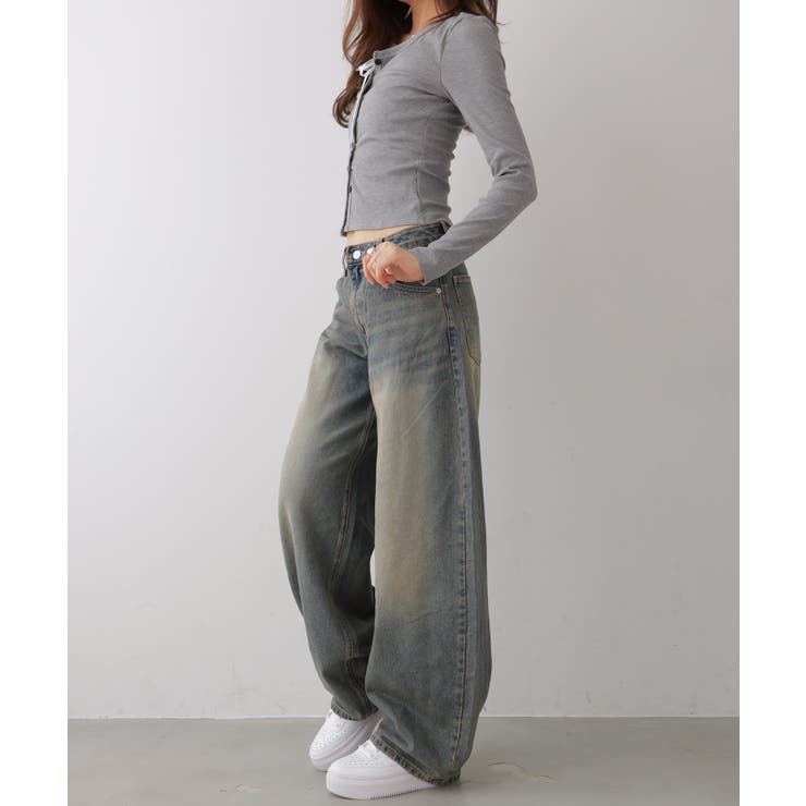 カーブワイドデニムパンツ | VIVID LADY | 詳細画像7 