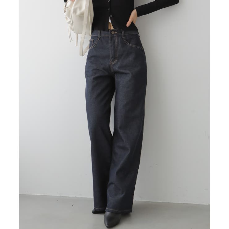 ノンウォッシュ ワイドデニムパンツ | VIVID LADY | 詳細画像13 