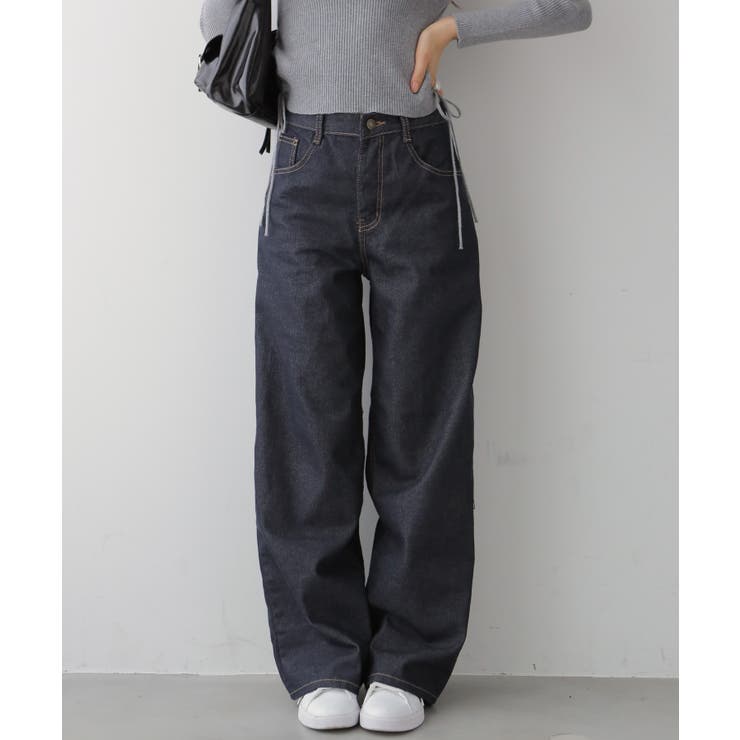 ノンウォッシュ ワイドデニムパンツ | VIVID LADY | 詳細画像19 