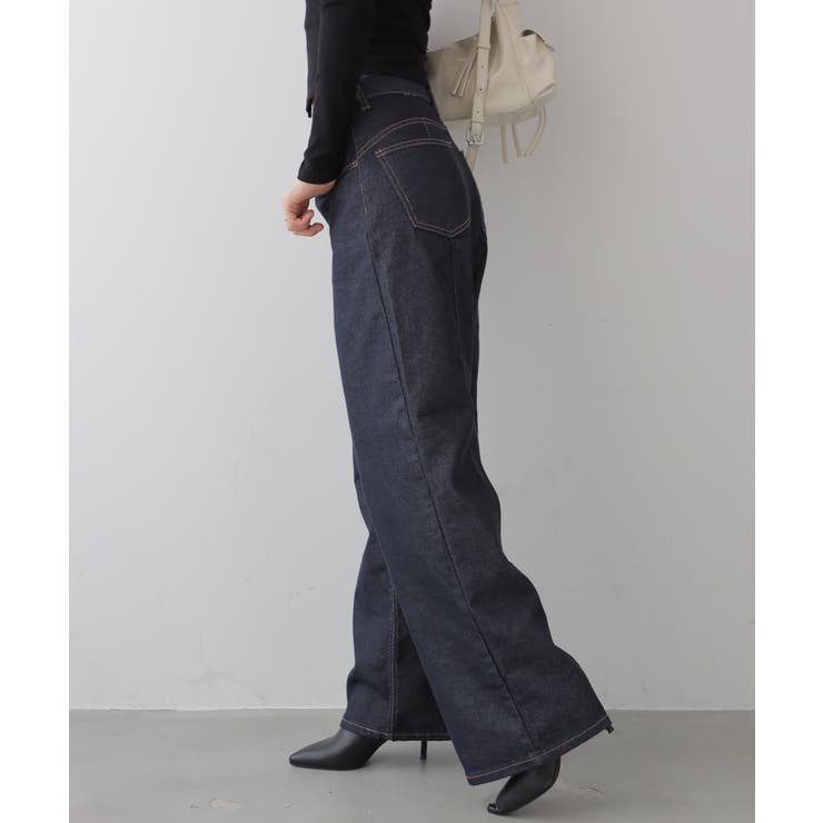 ノンウォッシュ ワイドデニムパンツ | VIVID LADY | 詳細画像5 