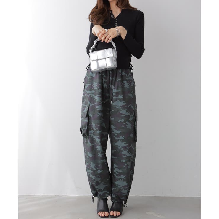 カモフラ柄 イージーカーゴパンツ | VIVID LADY | 詳細画像16 