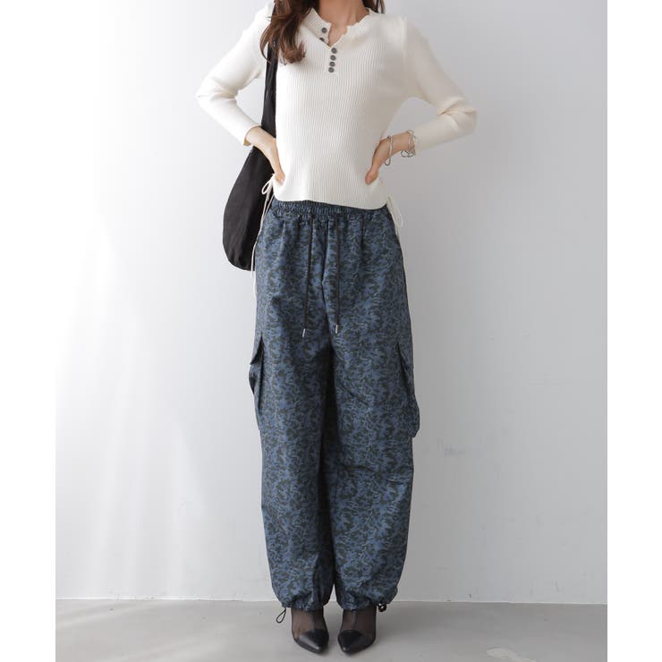 カモフラ柄 イージーカーゴパンツ | VIVID LADY | 詳細画像2 