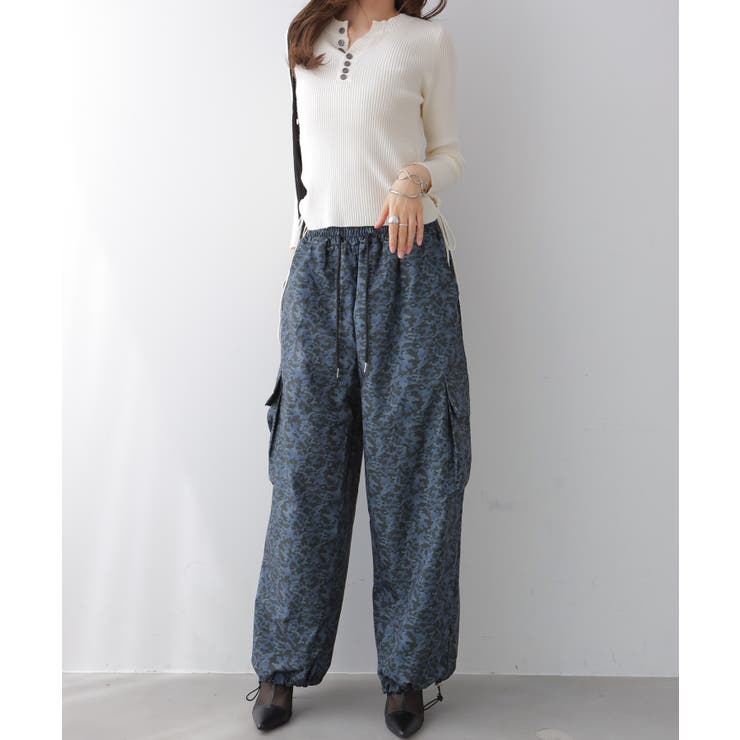 カモフラ柄 イージーカーゴパンツ | VIVID LADY | 詳細画像4 