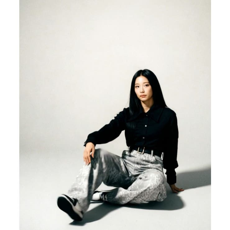 ヒョウ柄 ワイドカーブデニムパンツ | VIVID LADY | 詳細画像6 