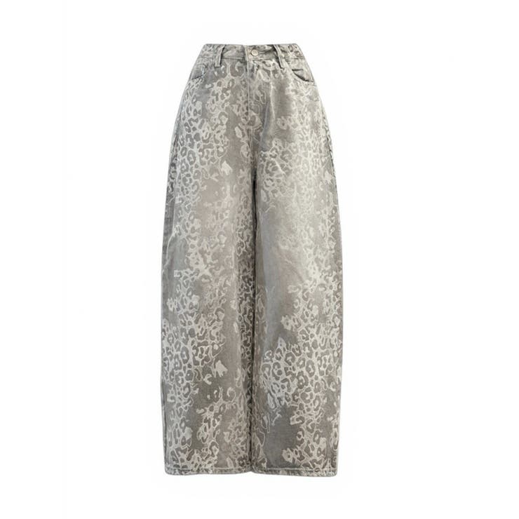 ヒョウ柄 ワイドカーブデニムパンツ | VIVID LADY | 詳細画像18 