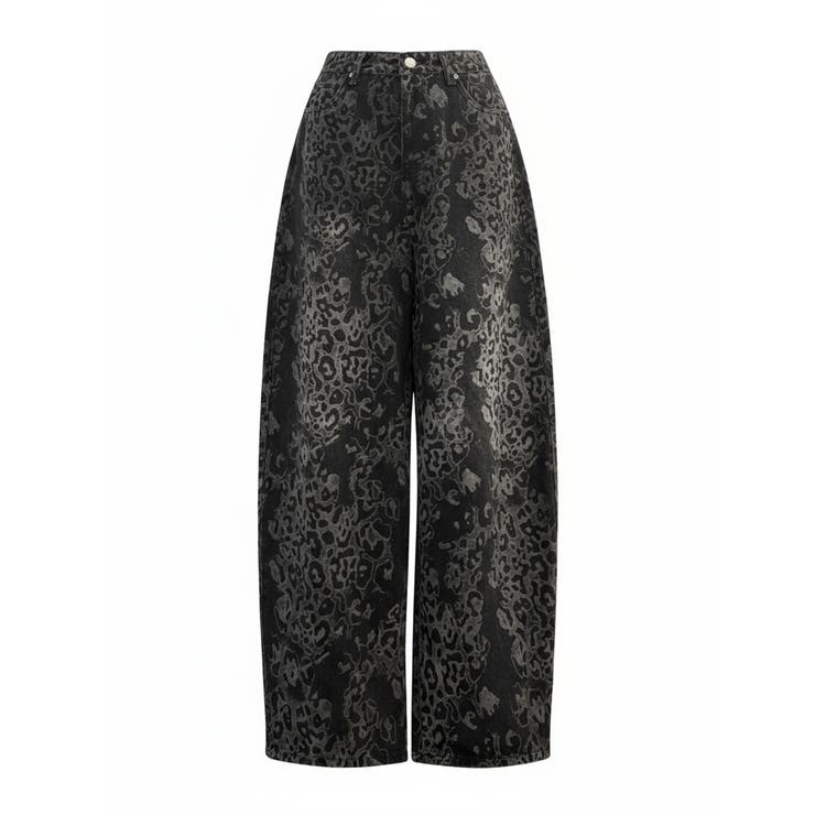 ヒョウ柄 ワイドカーブデニムパンツ | VIVID LADY | 詳細画像19 