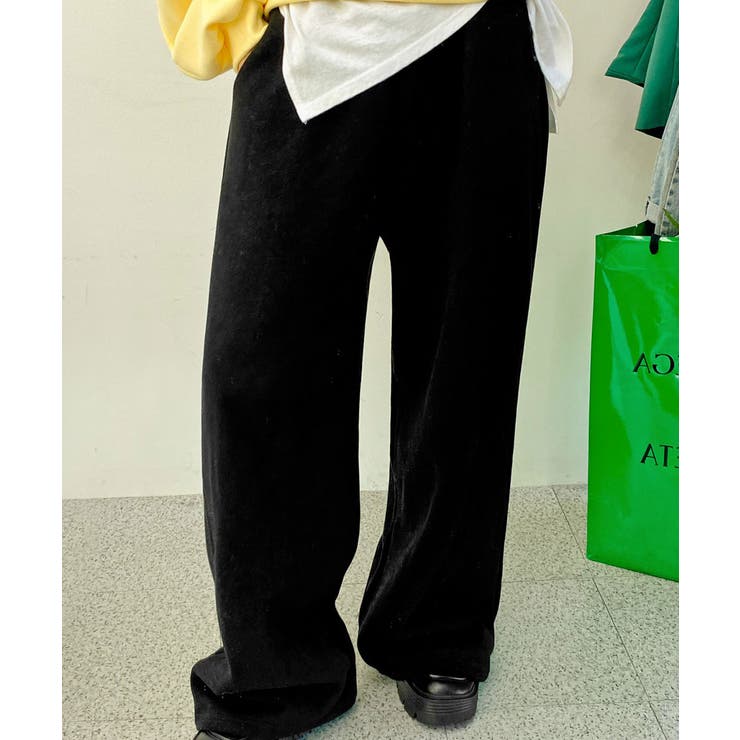 裏起毛 ワイドパンツ スウェットパンツ[品番：KH000015155