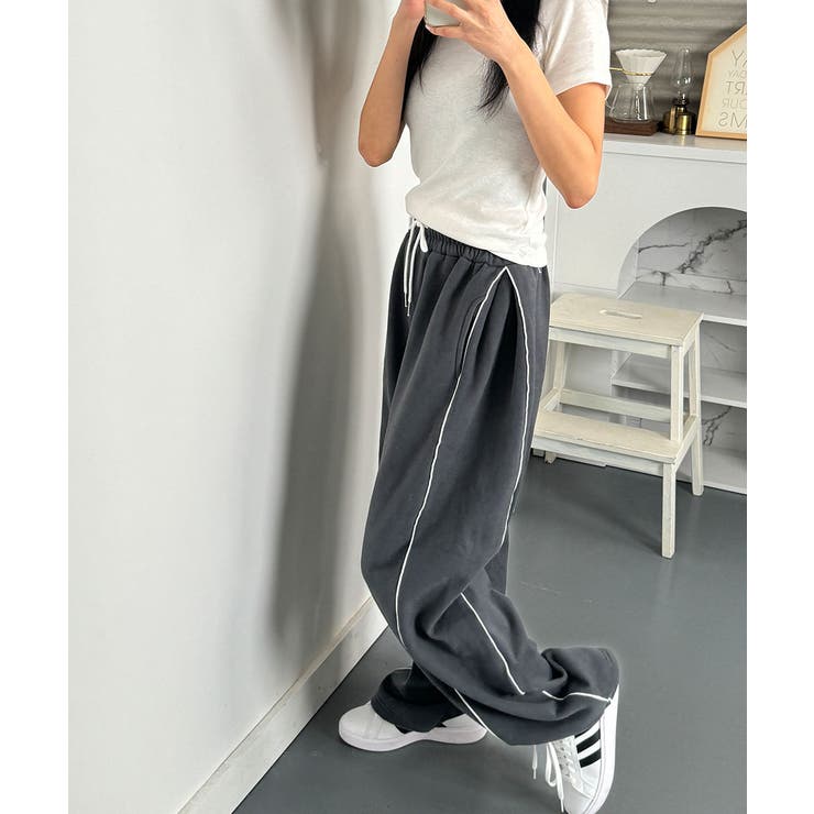 裏起毛 ワイドパンツ スウェットパンツ | VIVID LADY | 詳細画像14 