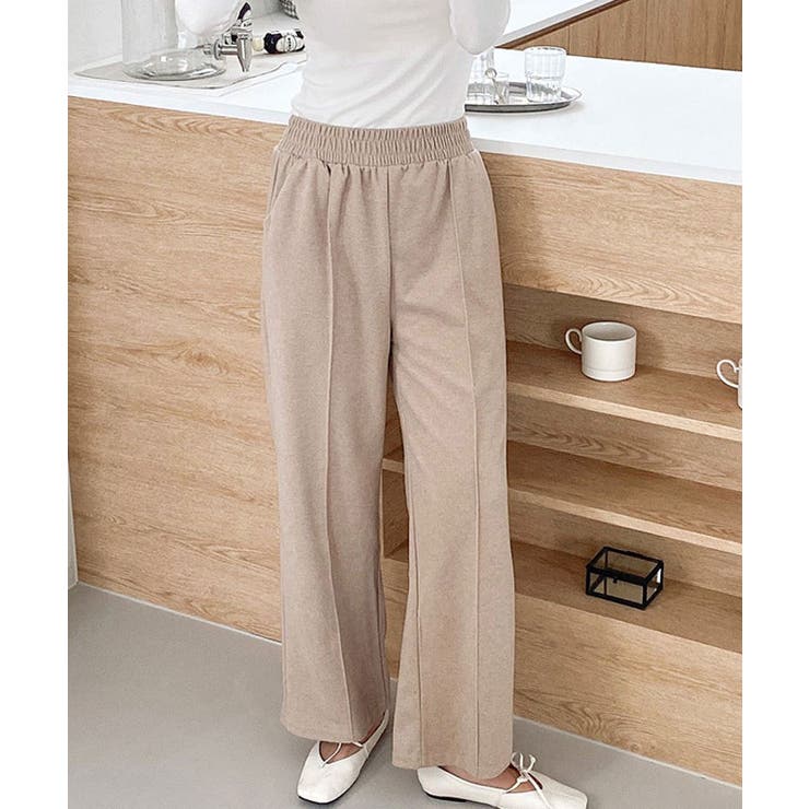 新品】 レディース パンツ ベージュ色 全長87cm ウエスト68 ヒップ94