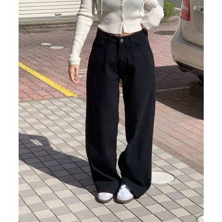 後ろポイントワイドデニムパンツ レディース ジーンズ | VIVID LADY | 詳細画像21 