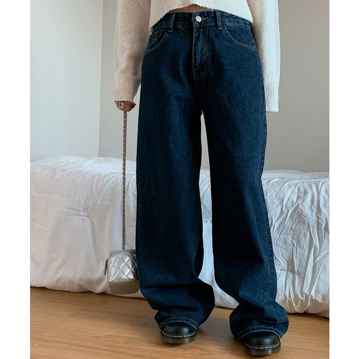 後ろポイントワイドデニムパンツ レディース ジーンズ | VIVID LADY | 詳細画像11 