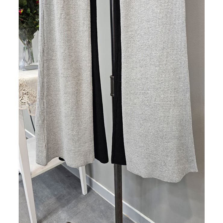 リブブーツカットパンツ レディース ボトムス[品番：KH000014760