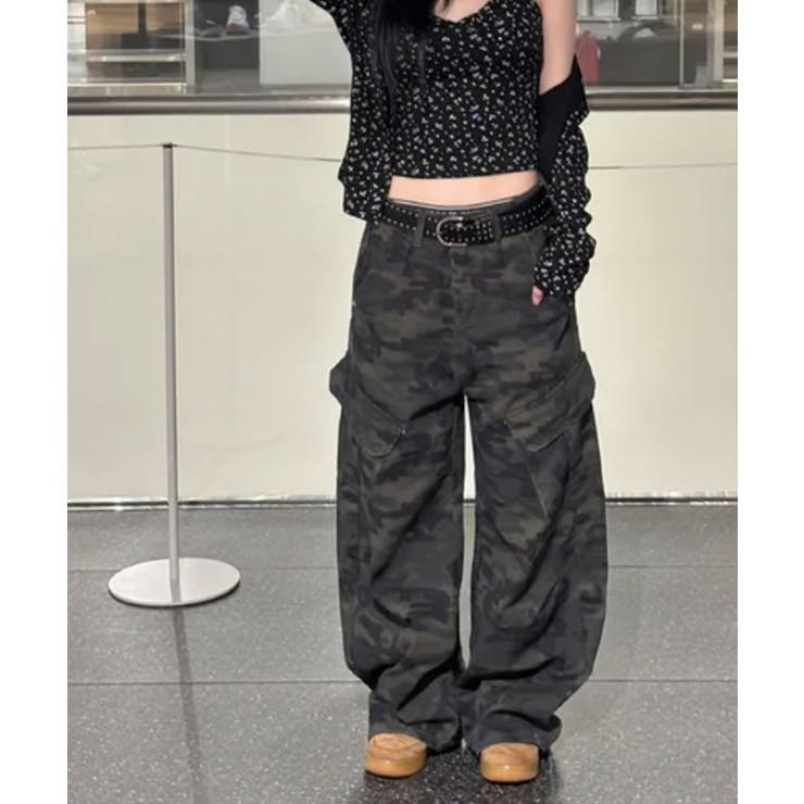 ワイドシルエット カーブデニムカーゴパンツ | VIVID LADY | 詳細画像7 