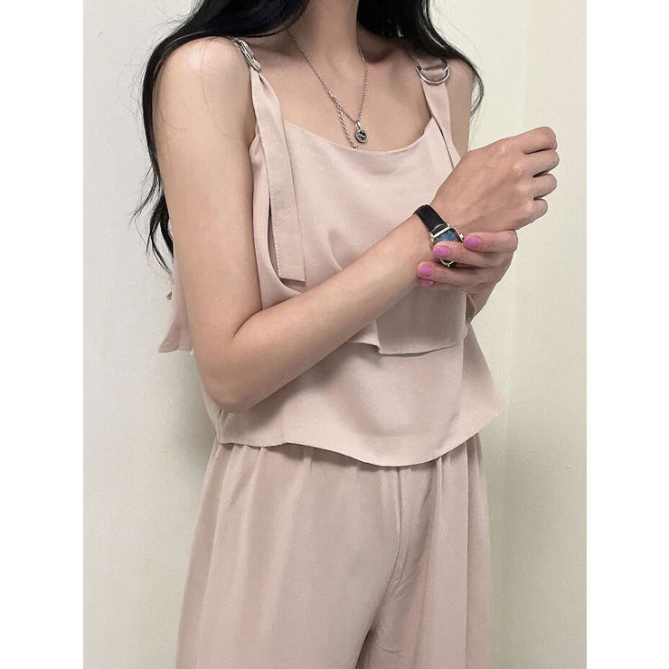 フリルブラウス+ロングパンツ セット 韓国ファッション | VIVID LADY | 詳細画像18 