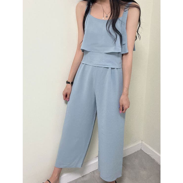 フリルブラウス+ロングパンツ セット 韓国ファッション | VIVID LADY | 詳細画像15 