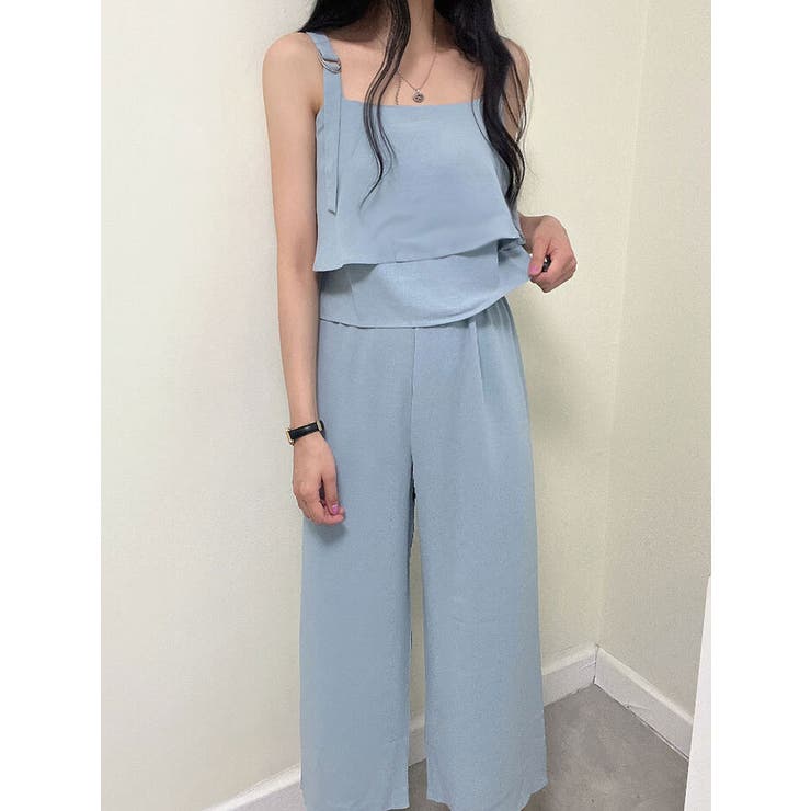 フリルブラウス+ロングパンツ セット 韓国ファッション | VIVID LADY | 詳細画像16 