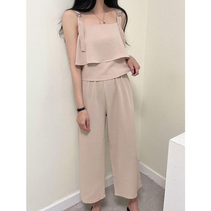 フリルブラウス+ロングパンツ セット 韓国ファッション | VIVID LADY | 詳細画像17 