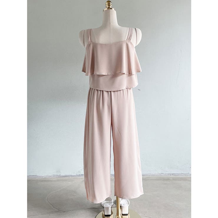 フリルブラウス+ロングパンツ セット 韓国ファッション | VIVID LADY | 詳細画像4 