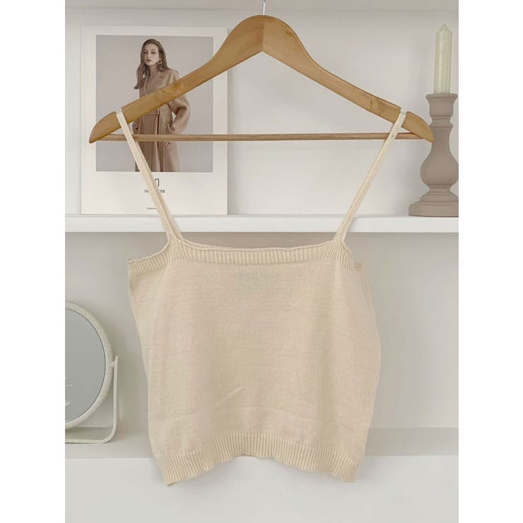 刺繍カーディガン+キャミソール セットアップ Y2K[品番：KH000012798