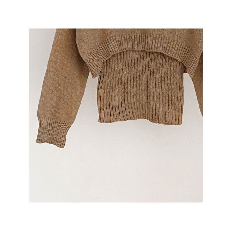 クロップド丈ニット+ノースリーブニットSET Y2K ニットアンサンブル | VIVID LADY | 詳細画像6 