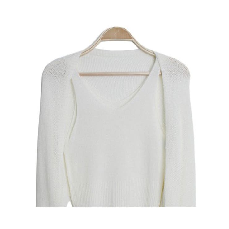 2点セットニットボレロ+キャミソール Y2K セットアップ | VIVID LADY | 詳細画像5 