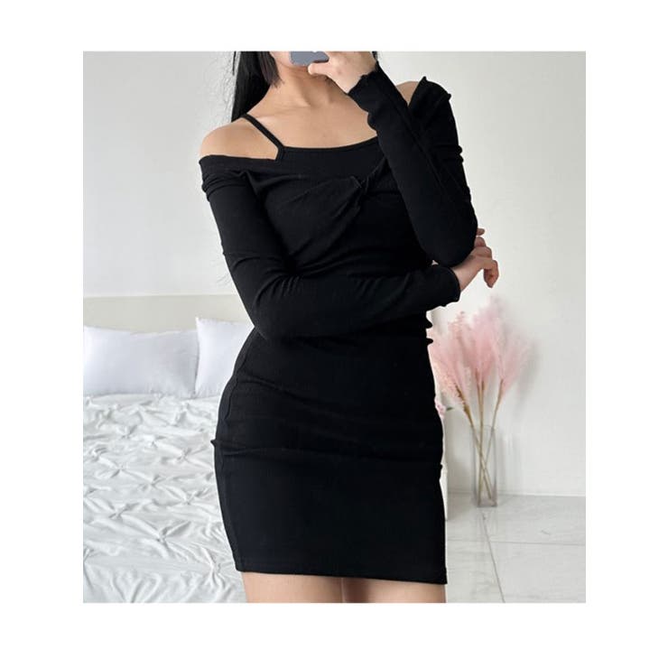 2点セット半袖トップス+キャミワンピースセット Y2K ねじり