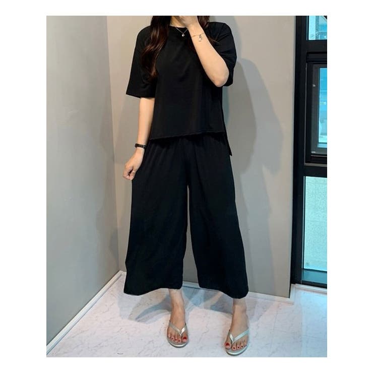 セットアップ 夏 セットアップパンツ半袖Tシャツ[品番