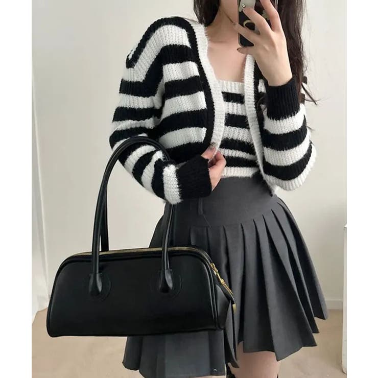 ニットセットアップ シアークロップド丈トップス 2点セット | VIVID LADY | 詳細画像11 