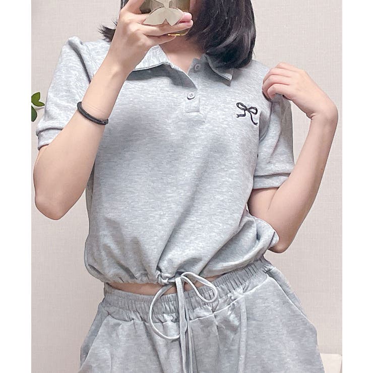 ポロカラーTシャツ ショートパンツ セットアップ | VIVID LADY | 詳細画像11 