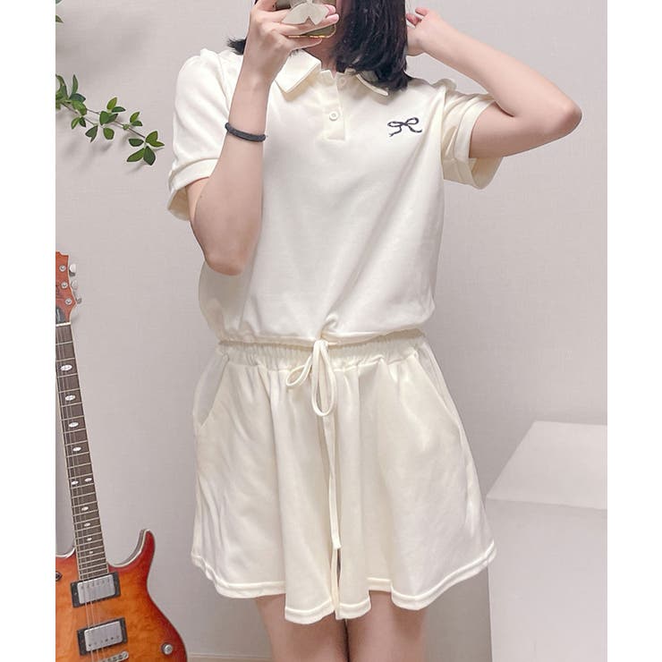 ポロカラーTシャツ ショートパンツ セットアップ | VIVID LADY | 詳細画像14 