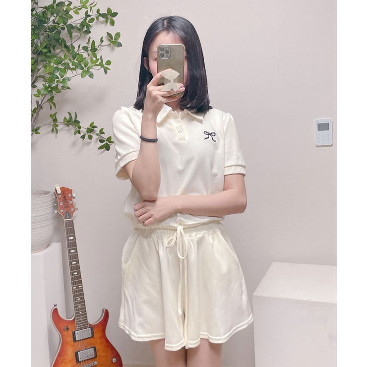 ポロカラーTシャツ ショートパンツ セットアップ | VIVID LADY | 詳細画像20 