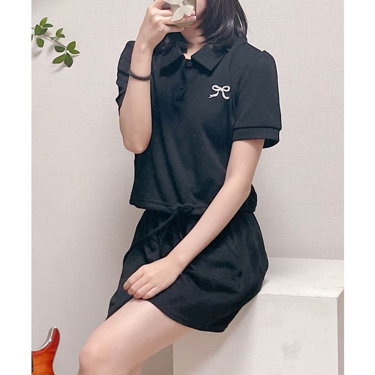 ポロカラーTシャツ ショートパンツ セットアップ | VIVID LADY | 詳細画像25 