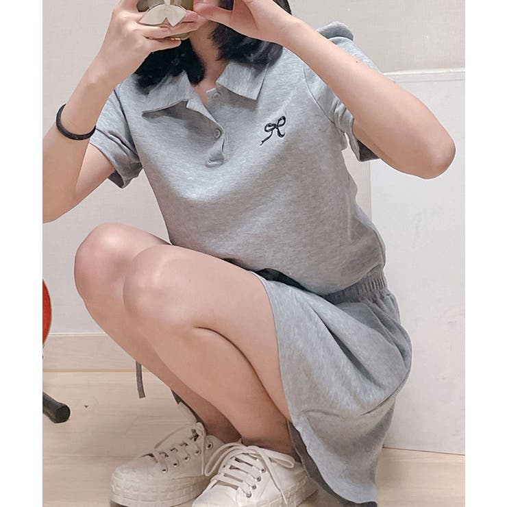ポロカラーTシャツ ショートパンツ セットアップ | VIVID LADY | 詳細画像7 