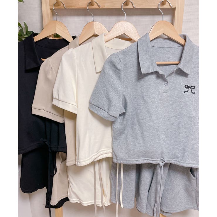 ポロカラーTシャツ ショートパンツ セットアップ | VIVID LADY | 詳細画像30 