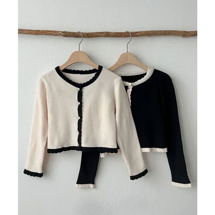 バイカラーニットカーディガンアンサンブル | VIVID LADY | 詳細画像14 