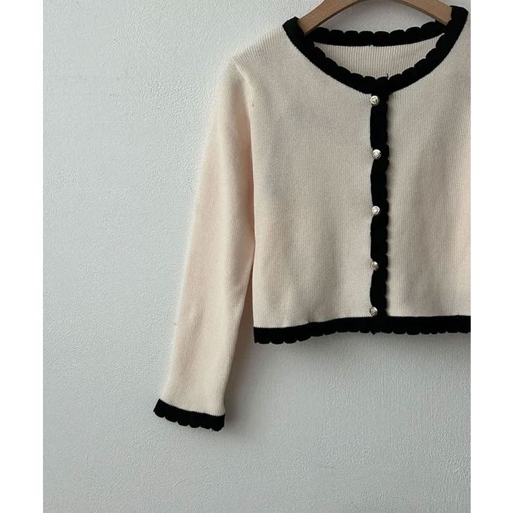 バイカラーニットカーディガンアンサンブル | VIVID LADY | 詳細画像17 