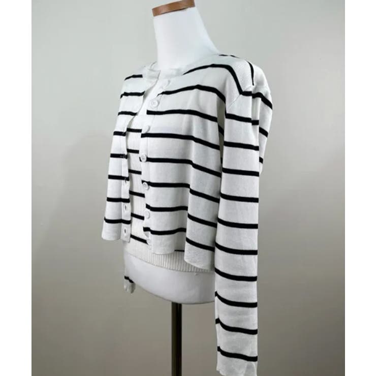 ボーダー柄リブニットアンサンブル | VIVID LADY | 詳細画像36 