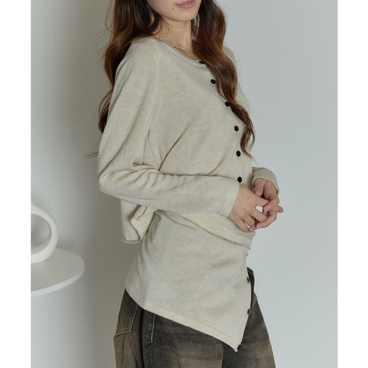 【2点セット】ニットカーディガンxチューブトップ アンサンブル | VIVID LADY | 詳細画像3 