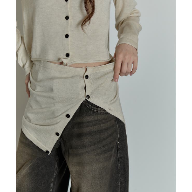 【2点セット】ニットカーディガンxチューブトップ アンサンブル | VIVID LADY | 詳細画像9 