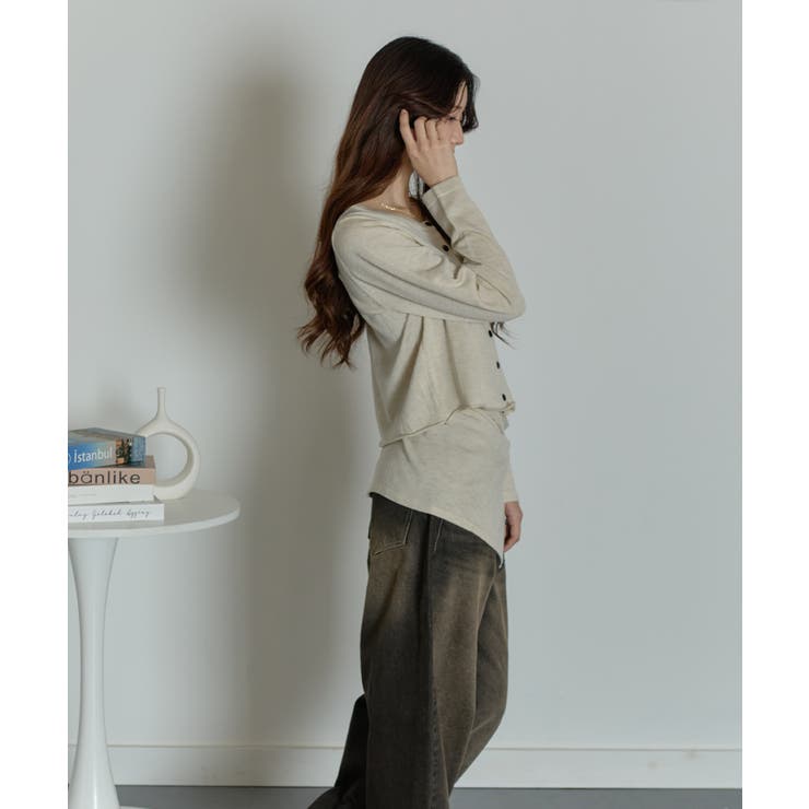 【2点セット】ニットカーディガンxチューブトップ アンサンブル | VIVID LADY | 詳細画像12 