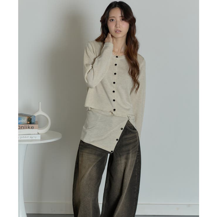 【2点セット】ニットカーディガンxチューブトップ アンサンブル | VIVID LADY | 詳細画像18 