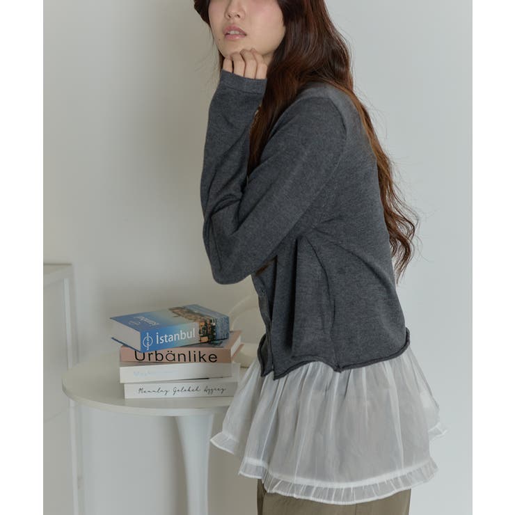 【2点セット】ニットカーディガンxチューブトップ アンサンブル | VIVID LADY | 詳細画像23 