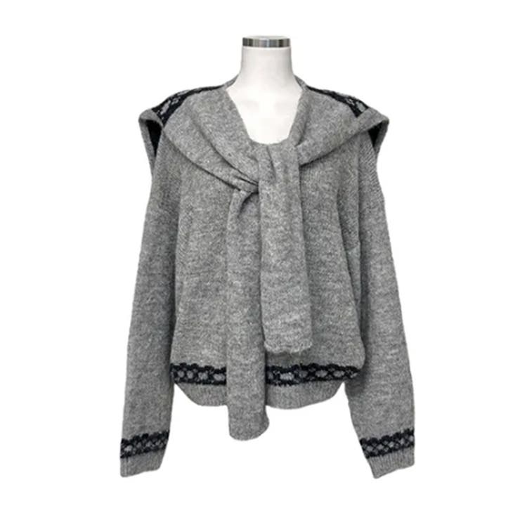 リボン柄ショール付きアンサンブルニット | VIVID LADY | 詳細画像18 