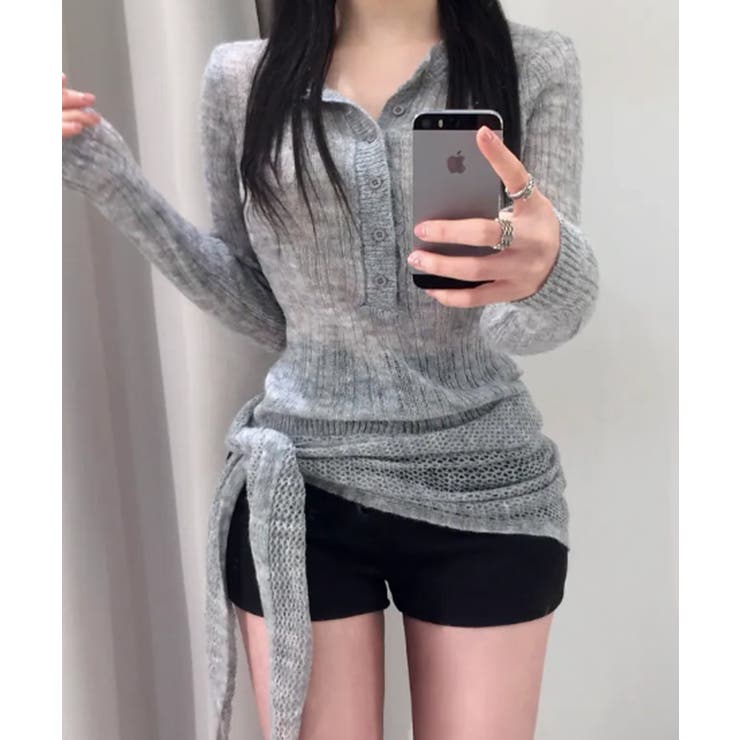 ヘンリネックニット×ストール ２点セット | VIVID LADY | 詳細画像5 